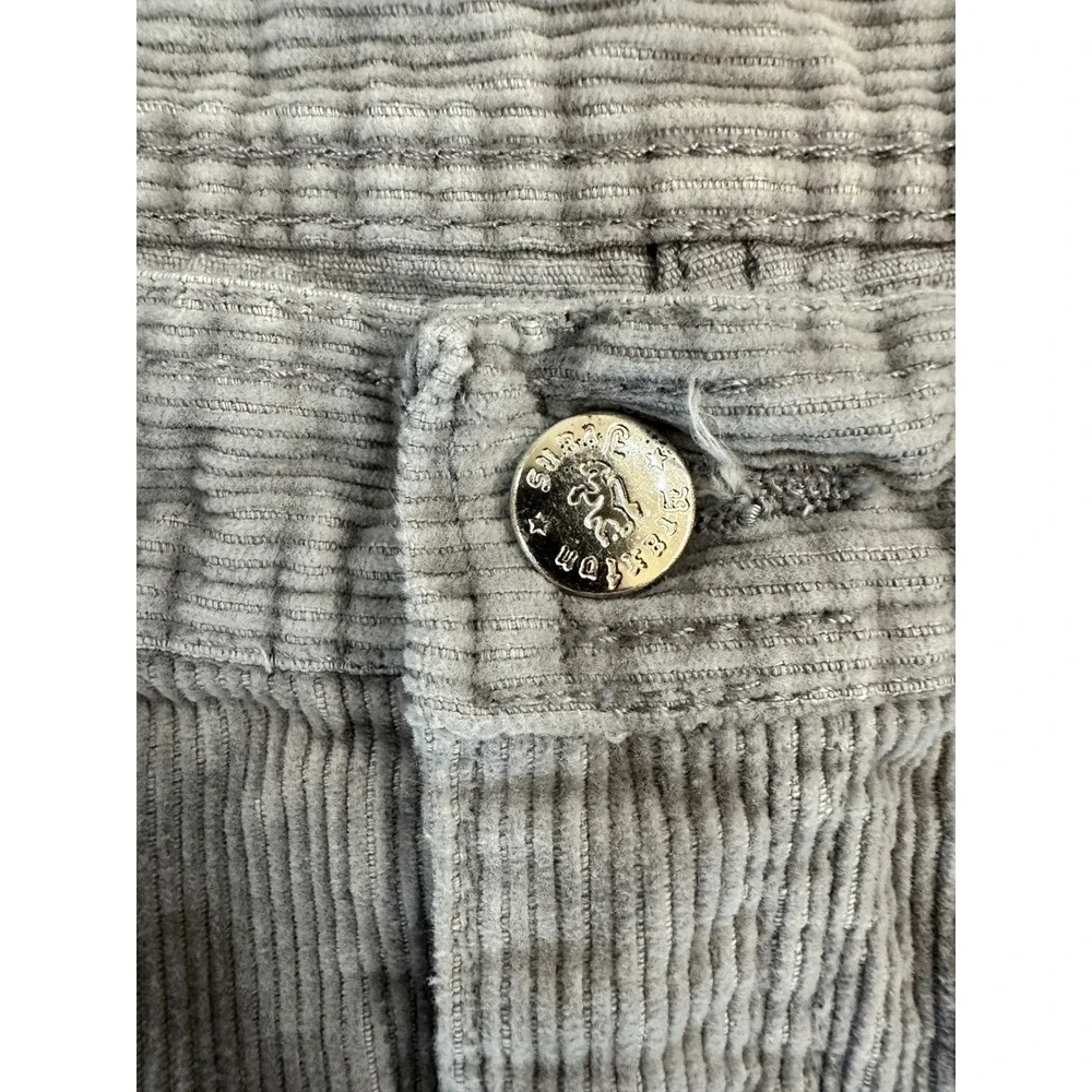 Braxton Vintage Mens Light Gray Corduroy‎ Straight Leg Pants Size 38x34 Macau